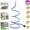 Blue, variant on Standing Misters for Outside Patio,Portable Misting Cooling System with 3 Directional Nozzles,76" Flexible Water Mister for Outdoor Cooling, Backyard, Garden, Pool, Bird Bath, Tanning and Pets