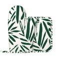 thumbnail image 2 of Sikiie Palm Branch With Leaves Oven Mitts and Pot Holders Set, Kitchen Oven Glove High Heat Resistant with Non-Slip Silicone Surface for Cooking, 2 of 7