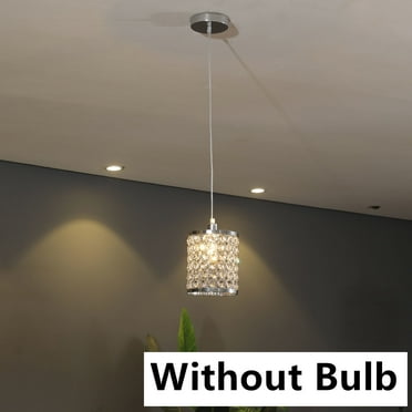 2x Modern Crystal Island Light Pendant Fixture Chandelier Ceiling Hanging Lamps Without Bulb