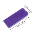 thumbnail image 4 of Miangastore 2Pcs Pumice Stone Double-Sided Foot File Stone Callus Remover Foot Care Scrubber Purple, 4 of 8