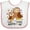 White and Pink, variant on Inktastic My Auntie Loves Me- cute owl family Boys or Girls Baby Bib
