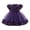 Purple, variant on Girls Sparkling Fairy Dress Toddlers Glitter Bowknot Floral Party Gown With Skirt Clothes