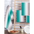 thumbnail image 2 of Gray Teal Green Hand Towels Set, Waffle Weave Kitchen Towels 2 Pieces, Modern Gradient Geometric Microfiber Hair Face Bath Tea Towel Absorbent Quick Drying Cleaning Dish Cloths, 15.7"x23.6", 2 of 7