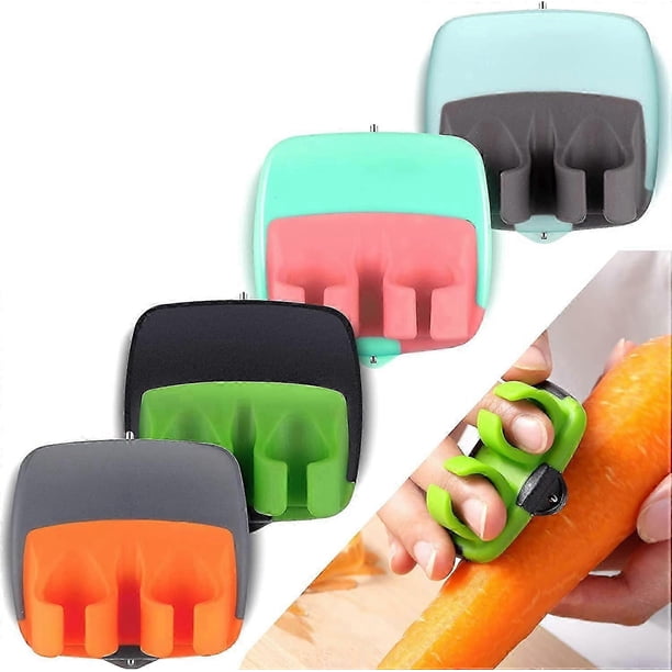 4 pieces of palm fruit peeler Finger potato peeler Kitchen vegetable peeler Hand fruit peeler