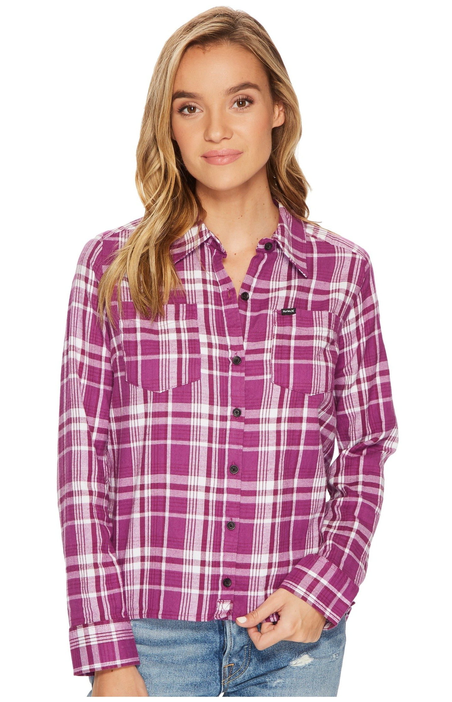 Hurley Womens Wilson Long Sleeve Button 