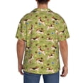thumbnail image 5 of Sigee Running Beagle Print Men's Shirts Casual Button Down Short Sleeve Summer Beach Shirt Hawaiian Vacation Shirts Tee Shirt-XX-Large, 5 of 7