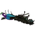 thumbnail image 5 of Kurt Adler Large Purple/Blue Feather Peacock on Clip, 5 of 7