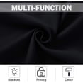thumbnail image 3 of NICETOWN Black Light Blocking Curtains for Small Window, Blackout Thermal Insulated Grommet Drapes, Privacy Energy Efficient Window Treatment for Kitchen Laundry, 29"x24", 2 Panels, 3 of 5