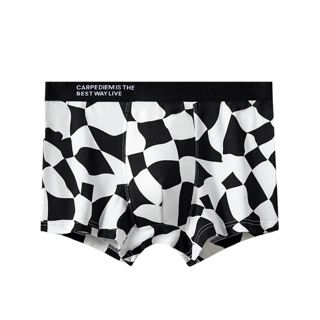 Mens Underwear Boxer Mens Digital Printing Breathable Close Fitting Comfortable Boxers