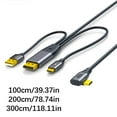 thumbnail image 3 of DP to USB C, 4K@60Hz, Video cable, Touch-enabled, Compatible with Nreal Xreal, L, Notebooks, Monitors, VR Headsets, Consoles, 3 of 4