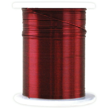 Metallic Beading & Jewelry Wire 28 Gauge 32'-Red