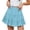 Light Blue, variant on Bixock Skorts Skirts for Women,Mini Skirts for WomenSolid High Waist Skirt Sequin Mesh Layered Midi Length Dresses