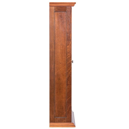 44 5 Wood Media Storage Cabinet Cd Dvd Shelves Tower Glass Doors