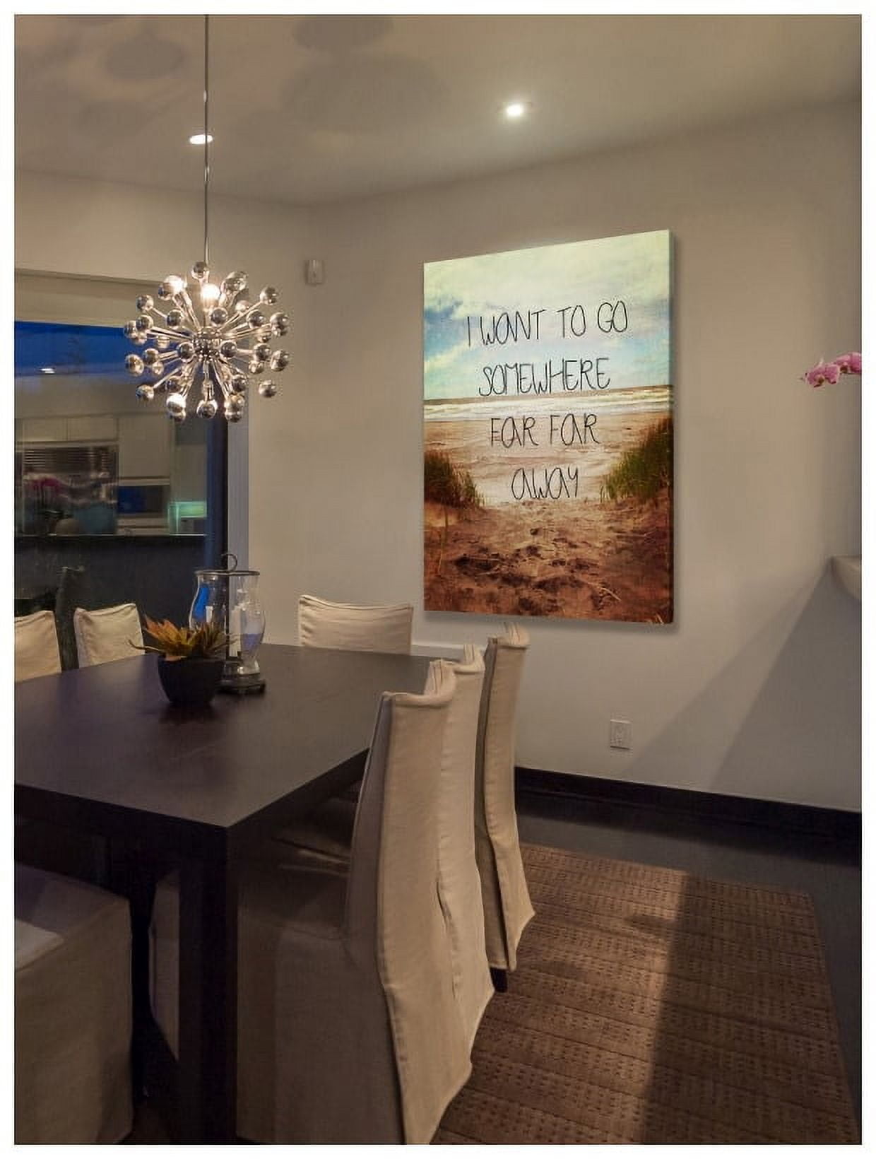 Marmont Hill "I Want to Go Somewhere Far Away" Sylvia Cook Painting Print on Canvas