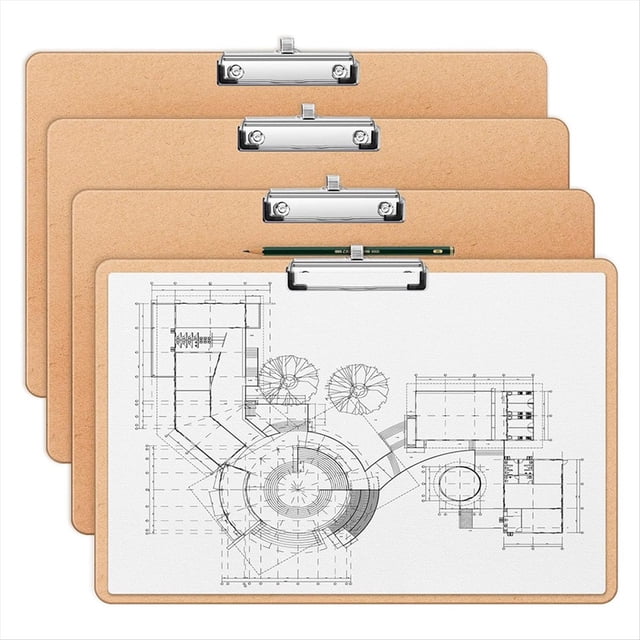 Portapapeles de 11 X 17, Tablero de Dibujo de Madera, Tablero de Dibujo con Portalápices, Tablero Horizontal para Dibujar.