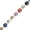 Eyes Mix, variant on John Bead DIY Designer Glass Bead Strand - Nuggets Rainbow Mix
