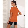 thumbnail image 2 of Camiseta de entrenamiento Keva Molly naranja UPF50+ transpirable para mujer, 2 of 6