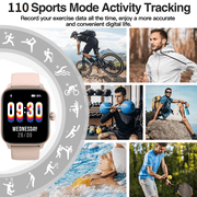 Vibeat Smart Watch for Men, 1.85 AMOLED Screen with Bluetooth Call & Voice Control, 120+ Sport Modes, IP68 Waterproof Fitness Tracker for Android iOS, Pink
