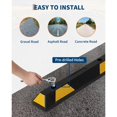 thumbnail image 4 of 2Pcs Reflective Rubber Parking Curb, Wear-resistant Wheel Stopper for Garage & Lot, 4 of 7