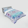 thumbnail image 2 of Ambesonne Mandala Bedding Set 4 Pcs, Floral Medallion Design, Queen, Turquoise Purple, 2 of 2