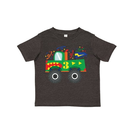 

Inktastic 3rd Birthday Monster Truck Gift Toddler Boy Girl T-Shirt