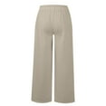 thumbnail image 4 of YDKZYMD Women's Sweatpants Light Gray Wide Leg Clearance Elasticwaist with Pockets Sweatpants High Waisted Straight Leg Fall Baggy Pants Teen Girls Flare Petite Jogger Pants Khaki XL, 4 of 7