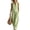 Green, variant on Womens Summer 2 Piece Set Halter Neck Sleeveless Top & Striped Pant Sets Casual Cotton Sets with Pockets XL
