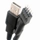 thumbnail image 4 of 20cm 9Pin Male to External USB A Male PC Mainboard Internal Data Extension Cable, 4 of 5