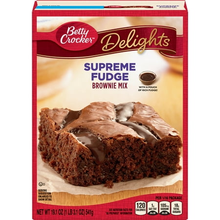 Betty Crocker Delights Supreme Fudge Brownie Mix, 19.1