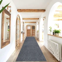 High Quality Heavy Duty Outdoor/Indoor Custom Size Carpet Runner Rug with Non-Slip PVC Backing - Water Resistant- 36'' or 42'' wide-Runner Rugs for Hallway, Entryway, Deck, Kitchen, Office, Garage
