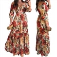 thumbnail image 3 of Vestido con Cuello en V, Estampado, Elegante y Moderno, de Como Se Muestra L, 3 of 7
