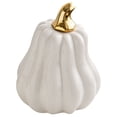 thumbnail image 3 of Shisuyan Ceramic Pumpkin Figurine Halloween Table Accent Ceramic Pumpkin Table Ornament, 3 of 9