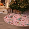 thumbnail image 5 of Rateoe Retro 70s 60s Hippie Flower Pattern Christmas Tree Skirt with Ties , Christmas Tree Decorations, Farmhouse Christmas Decor Xmas Holiday Decorations-48", 5 of 6
