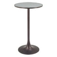 thumbnail image 5 of Bite Bar Table Gray & Black Bar Table, Modern Style, Faux Terrazzo MDF round shape tabletop, Steel, Indoor Bar, 5 of 5