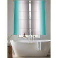thumbnail image 5 of Abstract Sheer Curtains for Living Room Bedroom, Light-filtering Sheer Curtain, Water Duck Green Gray Gradient Ombre Rod Pocket Voile Window Treatment Drapes, 52’’Wx72’’L, 2 Panels Set, 5 of 7