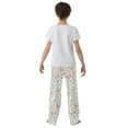 thumbnail image 5 of FORMRS Kids Pajama Pants with Pockets Size 6-8Y Boys Lounge Sleep Bottoms, Pastel Floral Pattern, 5 of 8