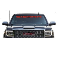 GMC SIERRA Red Windshield Banner Decal 2019-2025 - GM License
