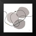 thumbnail image 2 of Pela 15x15 Black Modern Framed Museum Art Print Titled - Sinuous Trajectory grey III, 2 of 5