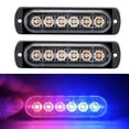 thumbnail image 1 of Yeacher 2Pcs 12-24V LED Strobe Warning Lights Warning Emergency Flashing Lights Caution Light Bar for, 1 of 8