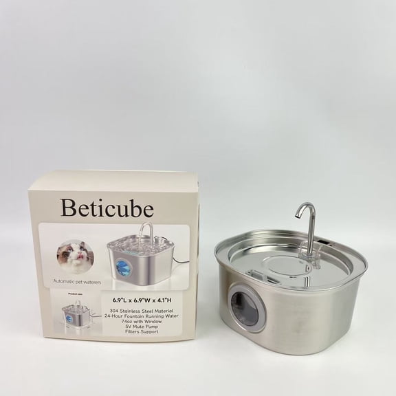 Beticube Automatic pet waterers,95oz/2.8L Pet Fountain, Automatic Cat Water Fountain Dog Water Dispenser with Replacement Filters, Gifts for Christmas, Cats, Dogs, Multiple Pets