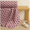 thumbnail image 4 of Soimoi Pink Cotton Cambric Fabric Fish & Cat Animal Printed Fabric 1 Yard 42 Inch Wide, 4 of 7