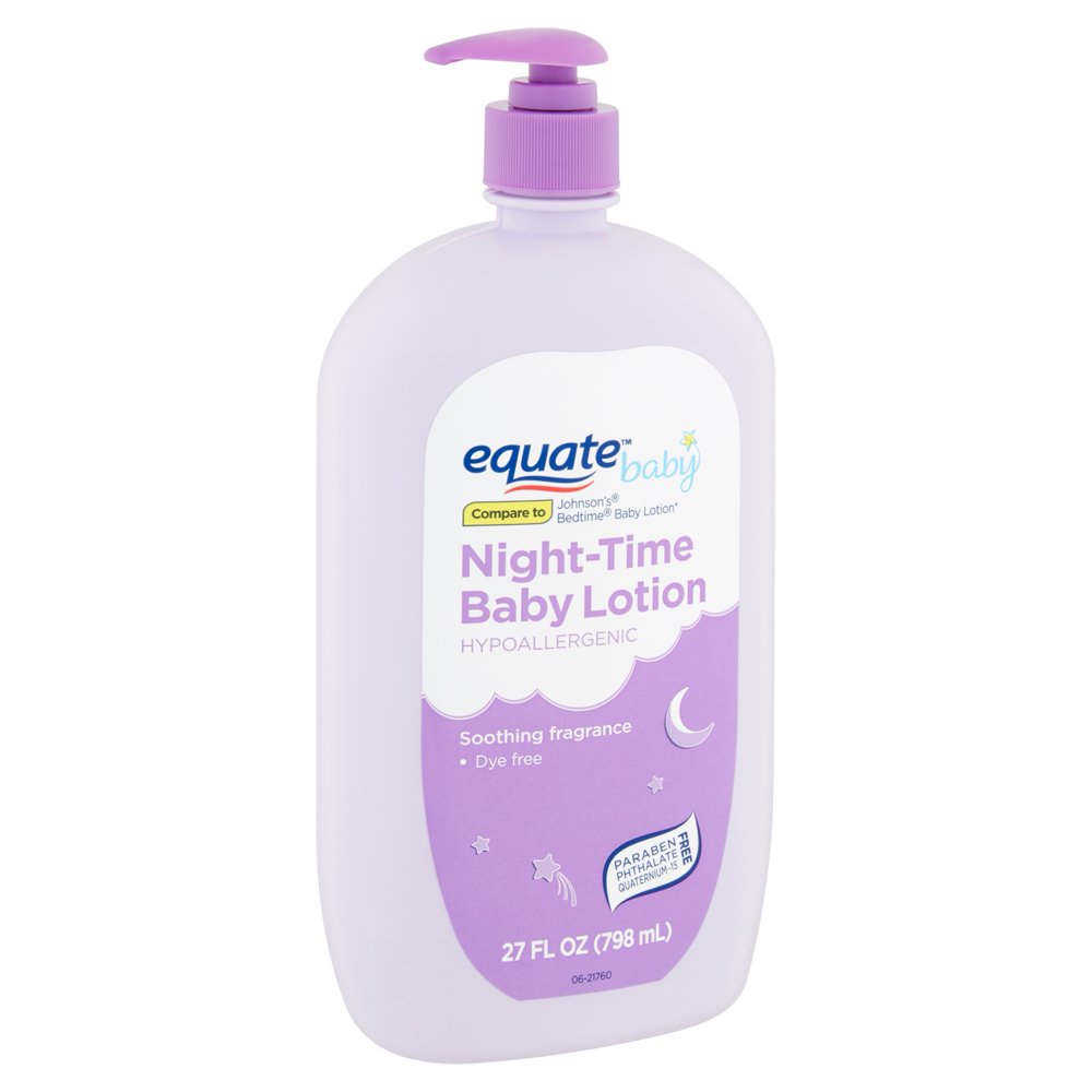 Equate Baby Hypoallergenic NightTime Baby Lotion, 27 fl oz