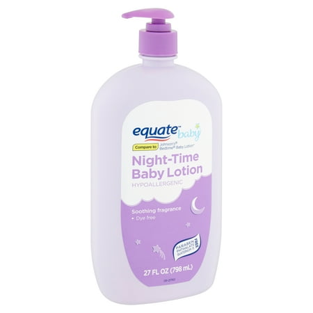 Equate Baby Hypoallergenic Night-Time Baby Lotion, 27 fl oz