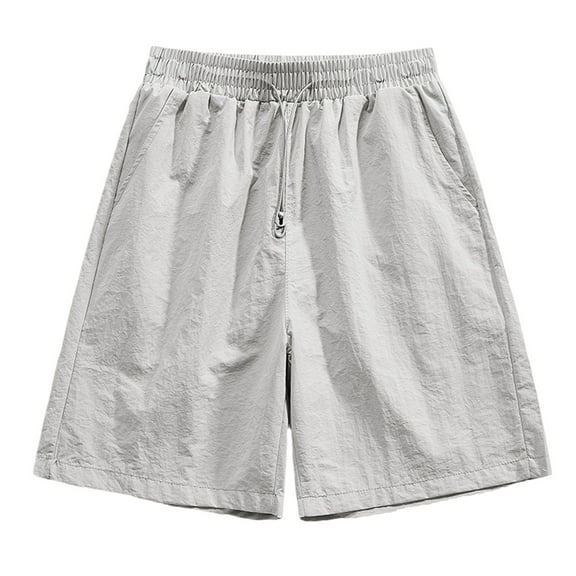 Mlzmgr Mens Athletic Shorts Spandex Stretchable Elastic Waist Loose Fitted Drawstring Short Pants with Pockets Running Shorts