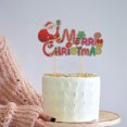 thumbnail image 4 of Adorno para tartas AMABAZR con tema de Feliz Navidad de Papá Noel, 4 of 4