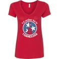 thumbnail image 3 of Inktastic I'd Rather Be in Tennessee Women's V-Neck T-Shirt, 3 of 5