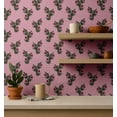 thumbnail image 4 of S4Sassy Buta Design Wallpaper - Asian Style Wall Covering, 25" X 120" Self-Adhesive Vinyl Walls Paper, Decorative Wallwrap, Easy Diy Walls Covering For Bedroom, Living Room, Living Spaces - Pink, 4 of 8