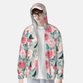 thumbnail image 2 of Disketp Roses and Butterflies for Men's Sun Protection Hoodie Performance Long Sleeve Fishing Outdoor Lightweight-Small, 2 of 7