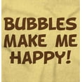 thumbnail image 2 of Bubbles Make Me Happy Fun Playtime Toddler Boy Girl T Shirt Infant Toddler Brisco Brands 3T, 2 of 6