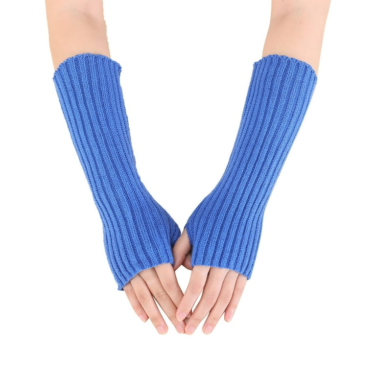 Winter Gloves For Women Winter Long Fingerless Gloves With Thumb
